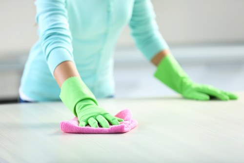 Freshly cleaned carpet in a modern Wembley room