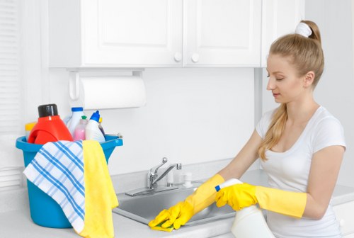 Professional Wembley carpet cleaners restoring a carpet in a modern interior